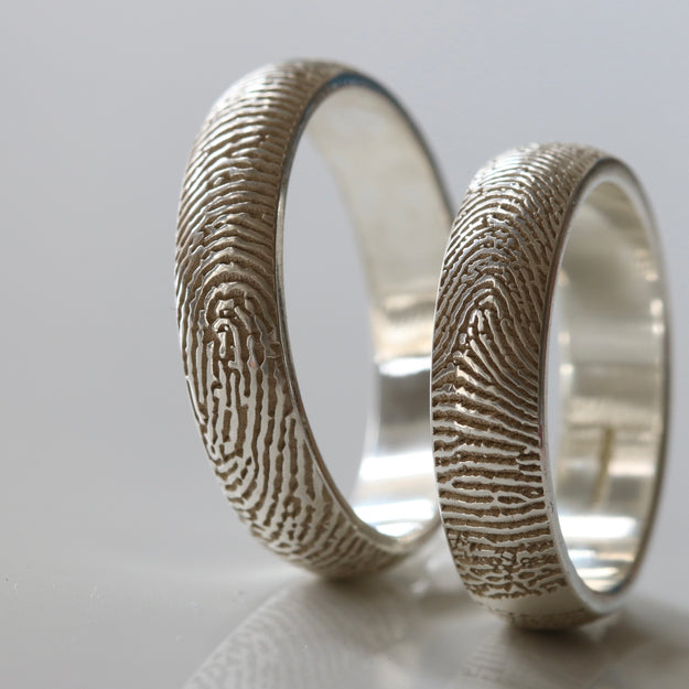 Silver Fingerprint Ring - Image 6