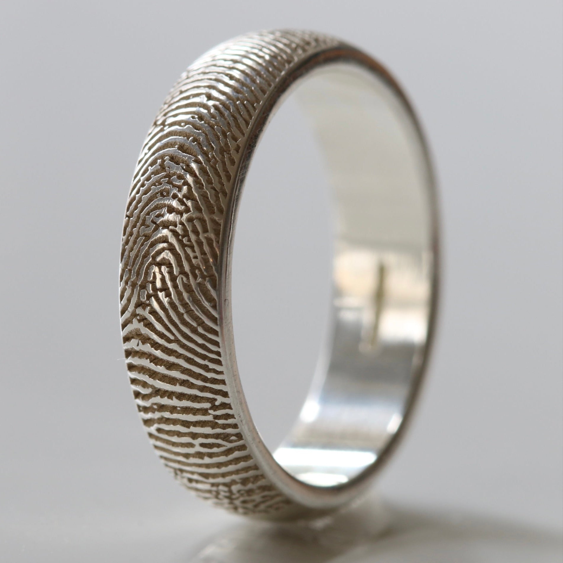 Silver Fingerprint Ring