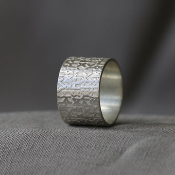 Flat Rune Texture Ring