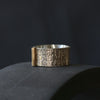 Silver Rune Texture Ring with Gold Bar - Thumbnail 2