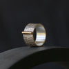 Silver Rune Texture Ring with Gold Bar - Thumbnail 7