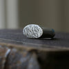 Silver Oval Signet Ring - Thumbnail 7