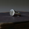 Silver Oval Signet Ring - Thumbnail 4