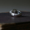 Silver Oval Signet Ring - Thumbnail 12