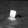 Silver Square Signet Ring - Thumbnail 3