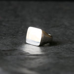 Silver Square Signet Ring - Image 3