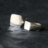 Silver Square Signet Ring - Thumbnail 2