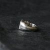 Silver Square Signet Ring - Thumbnail 6