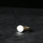 Sand Cast Silver Round Signet Ring - Image 5