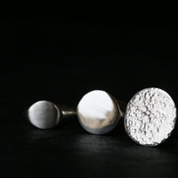Sand Cast Silver Round Signet Ring - Thumbnail 2