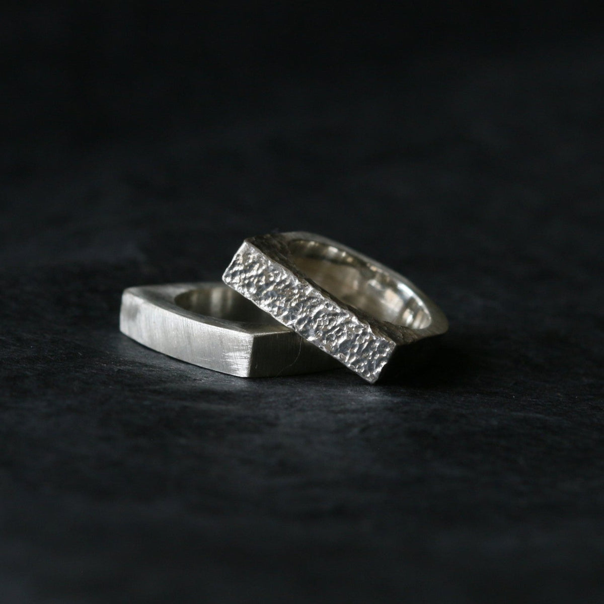 Silver Rectangle Signet Ring