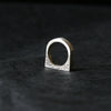 Silver Rectangle Signet Ring - Thumbnail 4