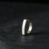 Silver Rectangle Signet Ring - Thumbnail 8