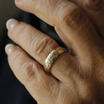 Secret Message Gold Elvish Ring - Image 3