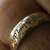 Secret Message Gold Elvish Ring - Thumbnail 4