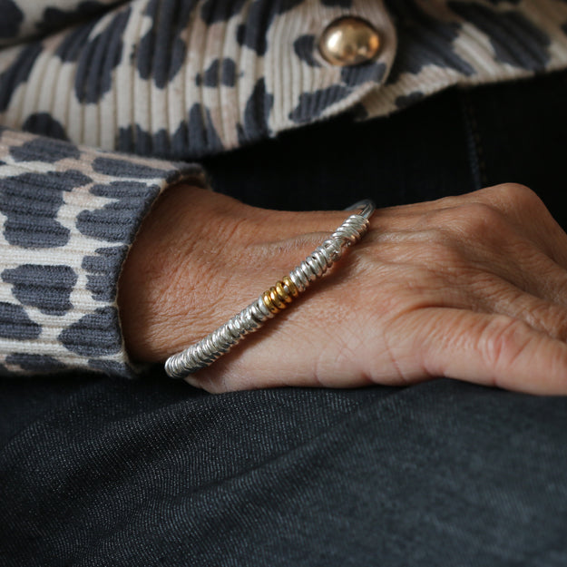 Silver Milestone Bangle - Image 4