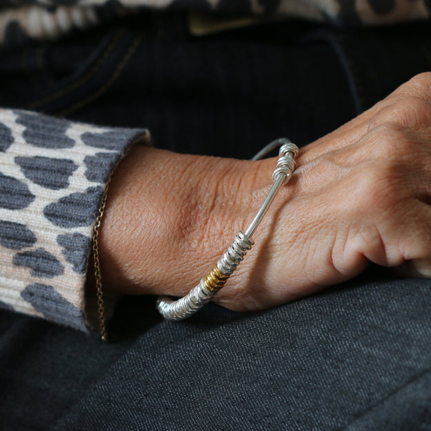 Silver Milestone Bangle - Image 5
