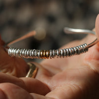 Silver Milestone Cuff Bangle - Thumbnail 3