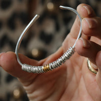 Silver Milestone Cuff Bangle - Thumbnail 1