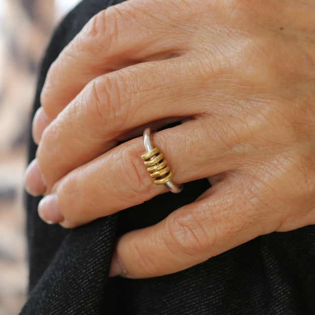 Gold and Silver Milestone Ring - Image 5