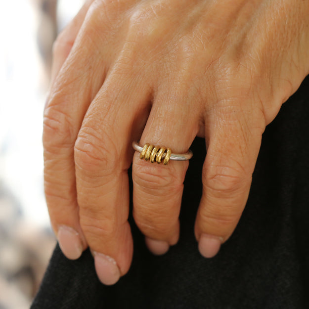 Gold and Silver Milestone Ring - Image 6