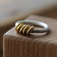 Gold and Silver Milestone Ring - Thumbnail 1
