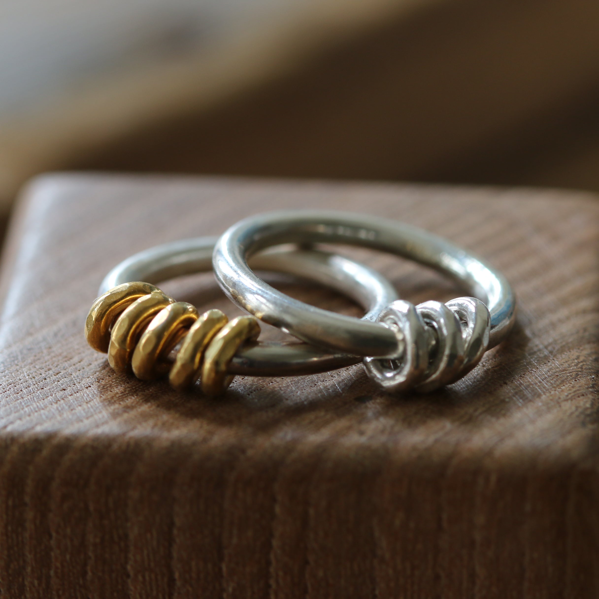 Gold and Silver Milestone Ring