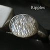 Silver Oval Signet Ring - Thumbnail 18