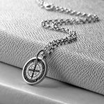 Personalised Silver Saint Benedict Necklace - Image 2