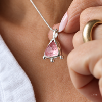 Candyfloss Pink Tourmaline Necklace — No. 001 - Thumbnail 2