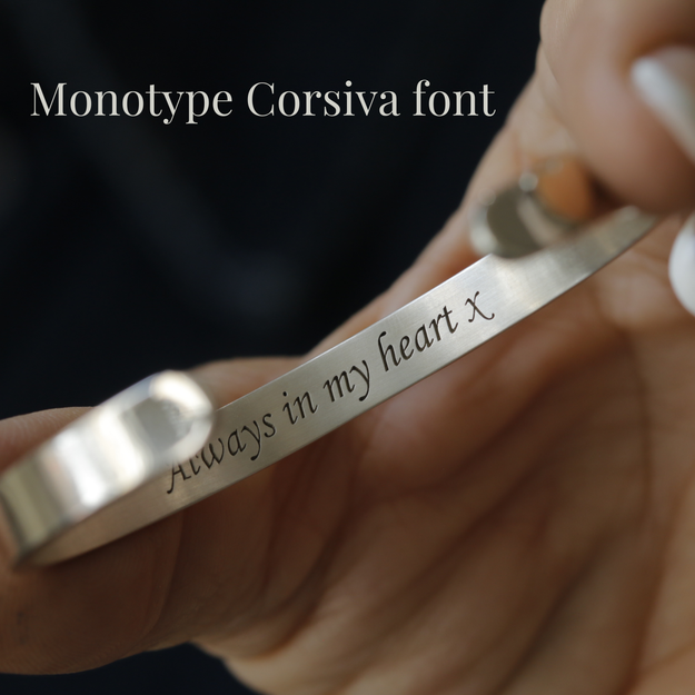 Personalised Silver Cuff Bracelet - Image 3