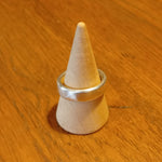 Silver thick band Ring
