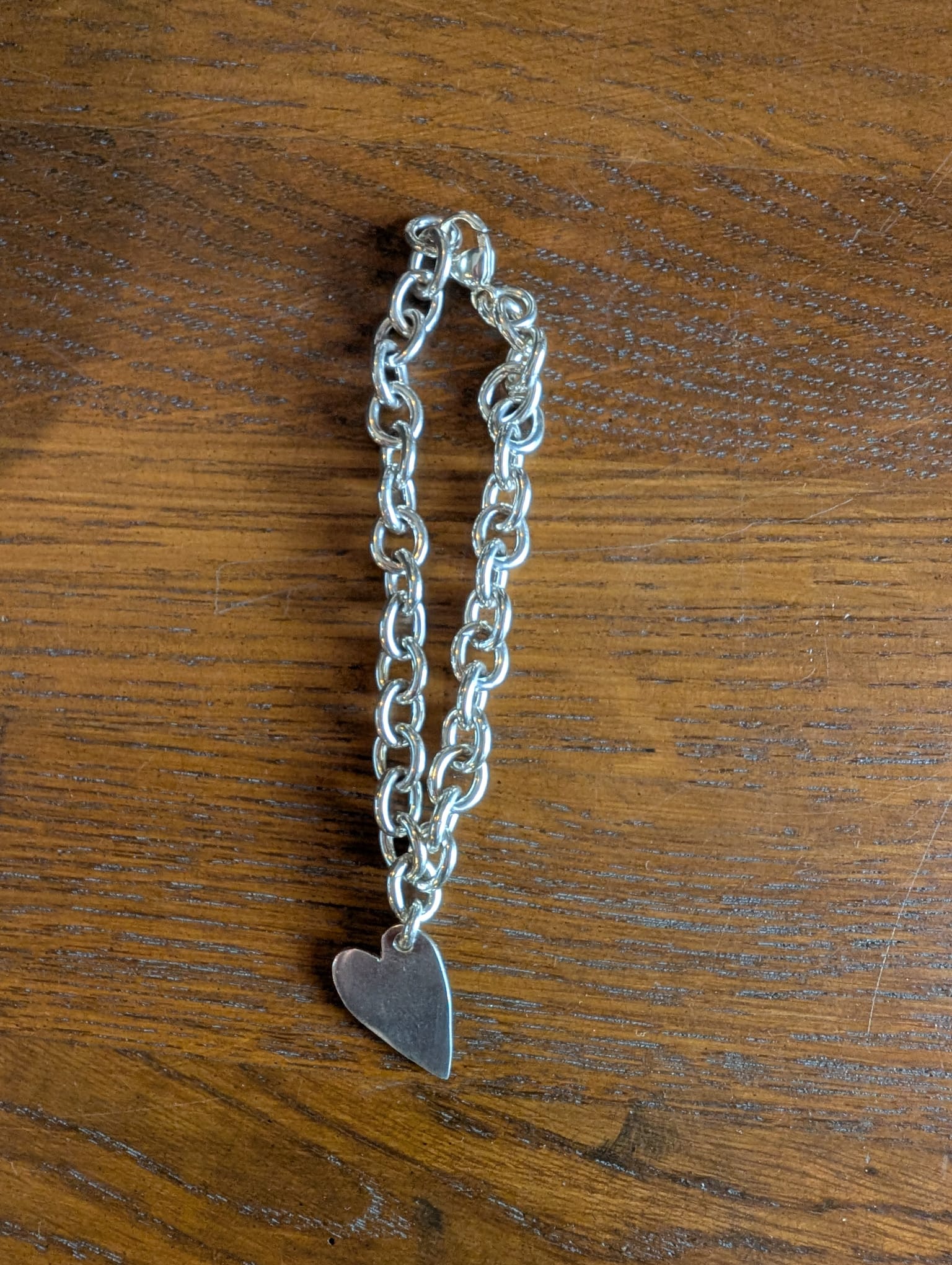 Belcher Chain Heart Bracelet