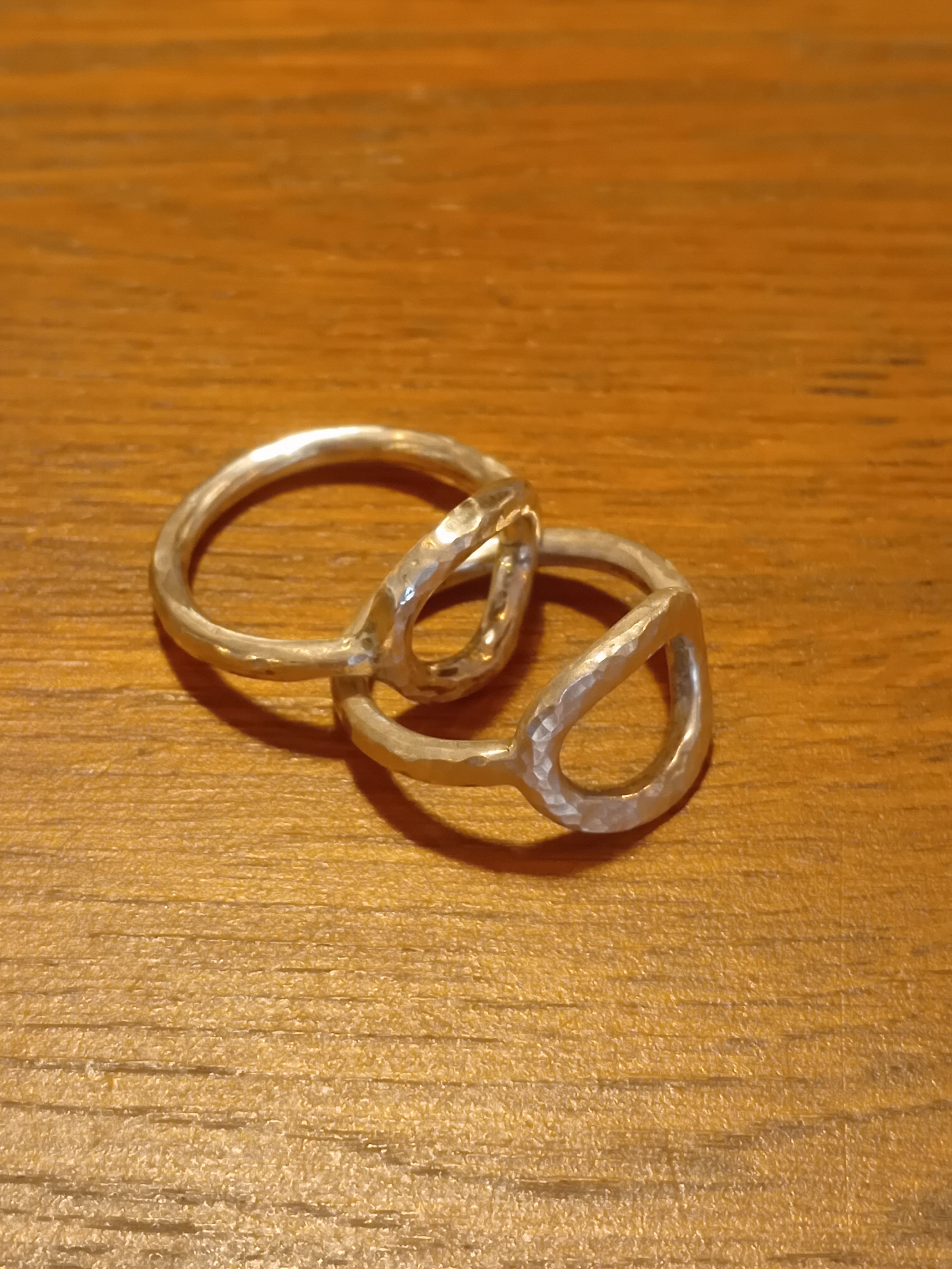Cut out circle hole rings