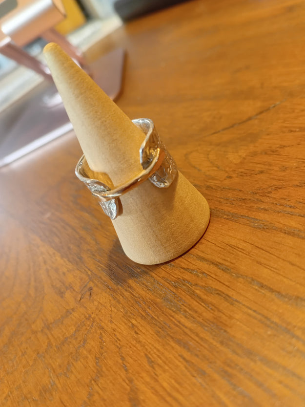 Runes w/gold across bar ring - Image 1