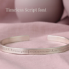 Personalised Silver Cuff Bracelet - Thumbnail 4