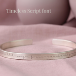 Personalised Silver Cuff Bracelet - Image 4