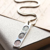 Fingerprint Ingot Necklace with Shaped Prints - Thumbnail 4