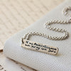 Own Handwriting Ingot Necklace - Thumbnail 2