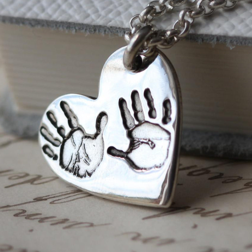 Morgan & French Hand & Footprint Heart Pendant
