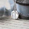 Round Hand & Footprint Necklace - Thumbnail 5