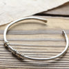 Silver Milestone Cuff Bangle - Thumbnail 1