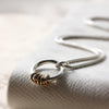 Gold and Silver Milestone Ring Necklace - Thumbnail 2