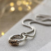 Gold and Silver Milestone Ring Necklace - Thumbnail 1