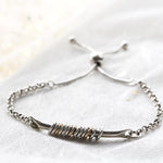 Silver Milestone Friendship Bracelet - Image 1