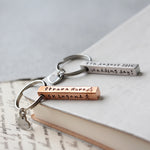 Personalised Copper Bar Keyring - Image 4