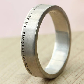 The AURA Personalised Silver Ring