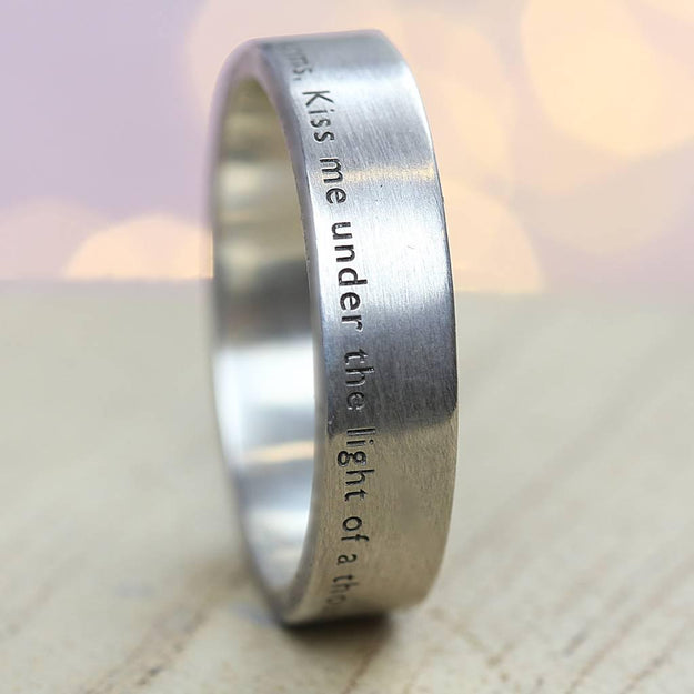 The AURA Personalised Silver Ring