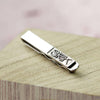 Monogram Silver Tie Clip - Thumbnail 1