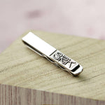 Monogram Silver Tie Clip - Image 1